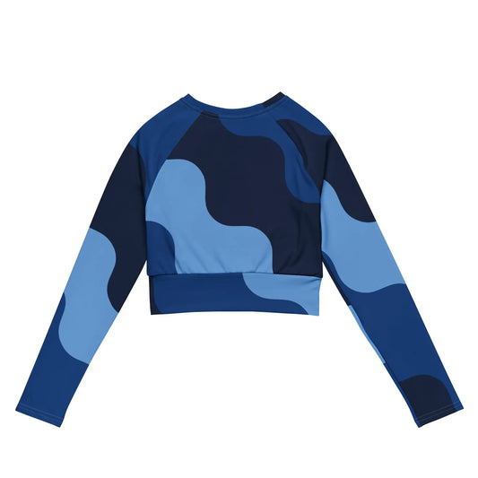 Recycled long-sleeve crop top-LifessentialsLLC.com