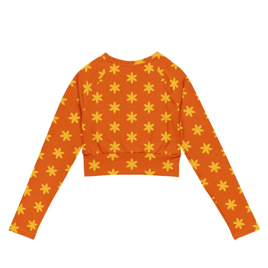 Recycled long-sleeve crop top-LifessentialsLLC.com