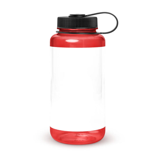 Wide mouth plastic water bottle-LifessentialsLLC.com