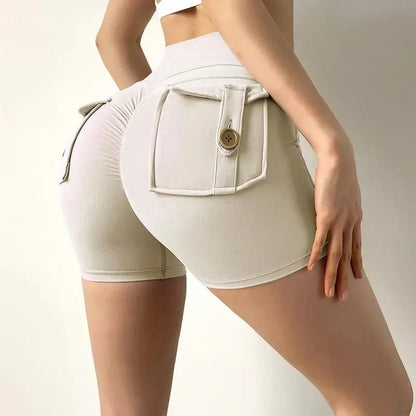 Women's Nude Feel Pocket Yoga Shorts – Barely-There Comfort