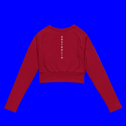 Recycled long-sleeve crop top-LifessentialsLLC.com