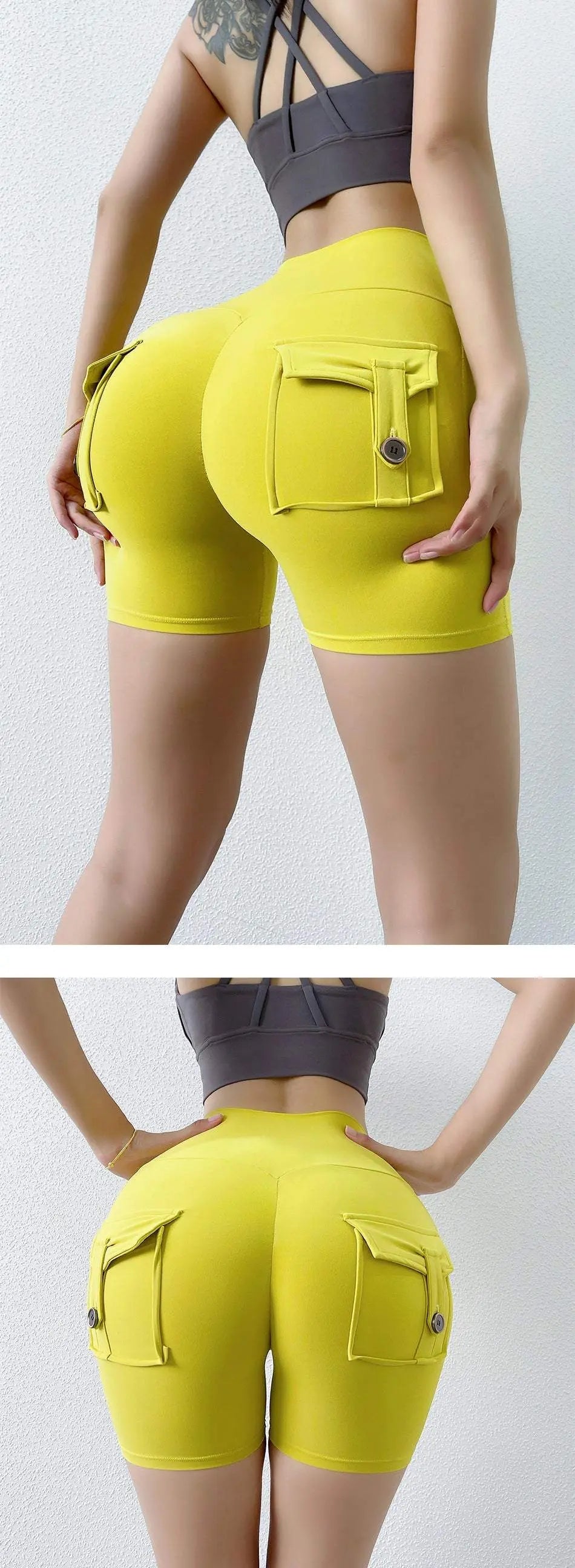 Women's Nude Feel Pocket Yoga Shorts – Barely-There Comfort