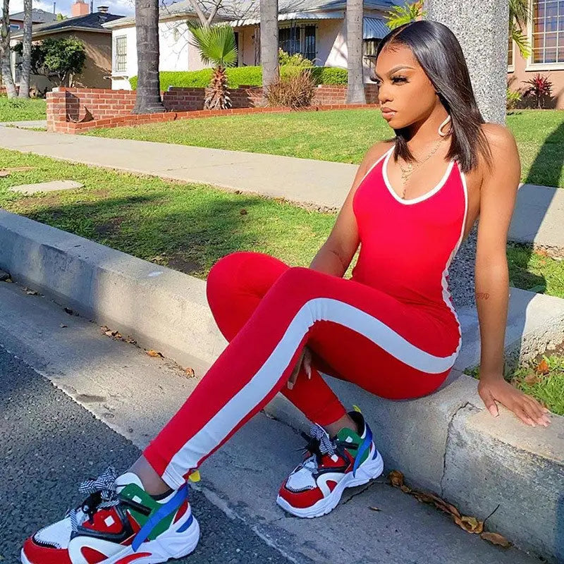 Women's Yoga Sports Jumpsuit – One-Piece Workout Romper