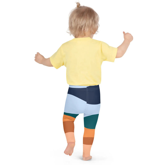 Kids Vibrant Print Microfiber Leggings – Soft & Stretchy