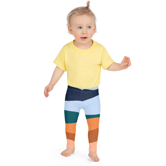 Kids Vibrant Print Microfiber Leggings – Soft & Stretchy