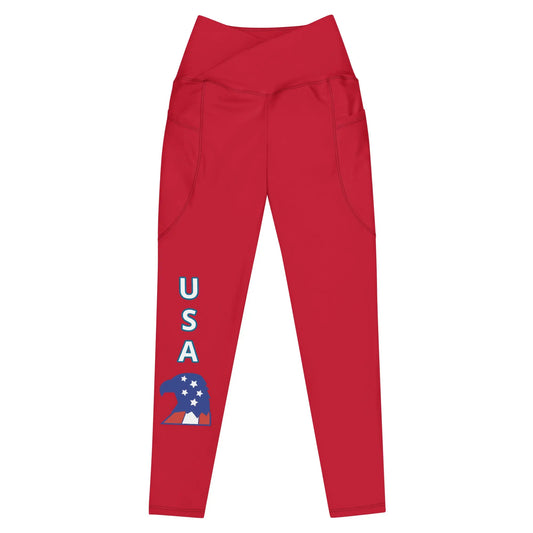 Crossover leggings with pockets-LifessentialsLLC.com