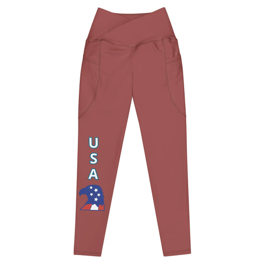 Crossover leggings with pockets-LifessentialsLLC.com