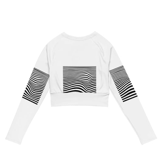 Recycled long-sleeve crop top-LifessentialsLLC.com