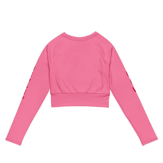Recycled long-sleeve crop top-LifessentialsLLC.com