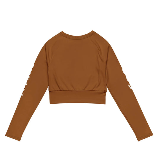 Recycled long-sleeve crop top-LifessentialsLLC.com