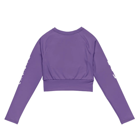Recycled long-sleeve crop top-LifessentialsLLC.com