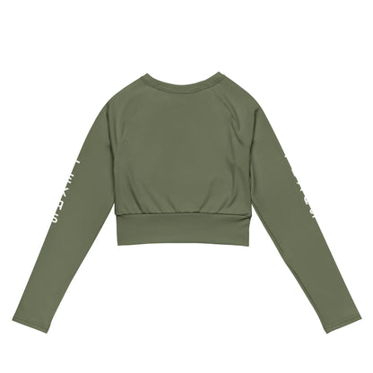 Recycled long-sleeve crop top-LifessentialsLLC.com