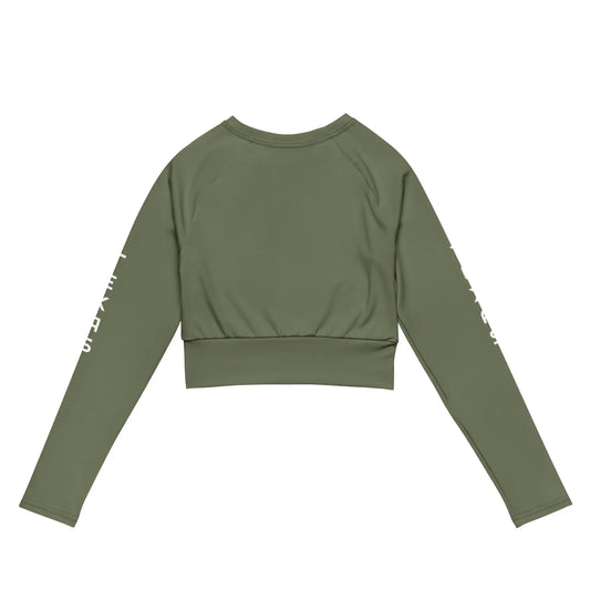 Recycled long-sleeve crop top-LifessentialsLLC.com