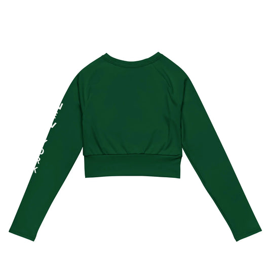 Recycled long-sleeve crop top-LifessentialsLLC.com