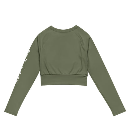 Recycled long-sleeve crop top-LifessentialsLLC.com