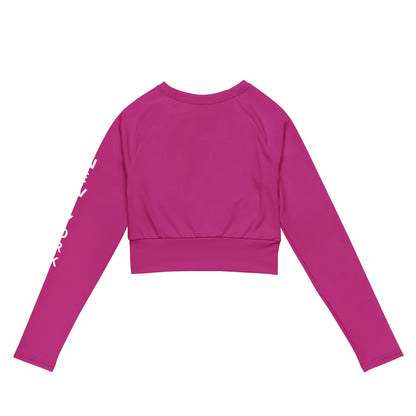 Recycled long-sleeve crop top-LifessentialsLLC.com