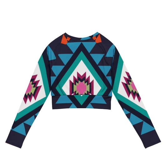 Recycled long-sleeve crop top-LifessentialsLLC.com