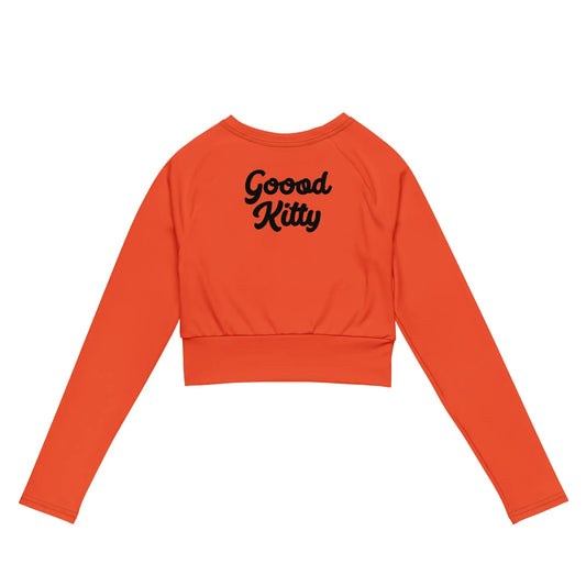 Recycled long-sleeve crop top-LifessentialsLLC.com
