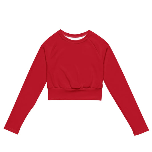Recycled long-sleeve crop top-LifessentialsLLC.com
