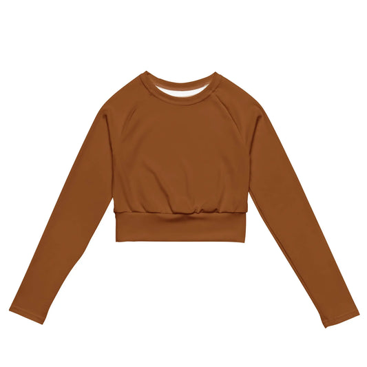 Recycled long-sleeve crop top-LifessentialsLLC.com