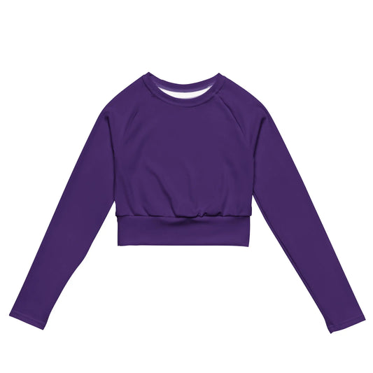 Recycled long-sleeve crop top-LifessentialsLLC.com