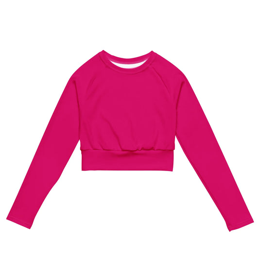 Recycled long-sleeve crop top-LifessentialsLLC.com