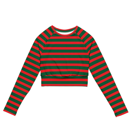Recycled long-sleeve crop top-LifessentialsLLC.com