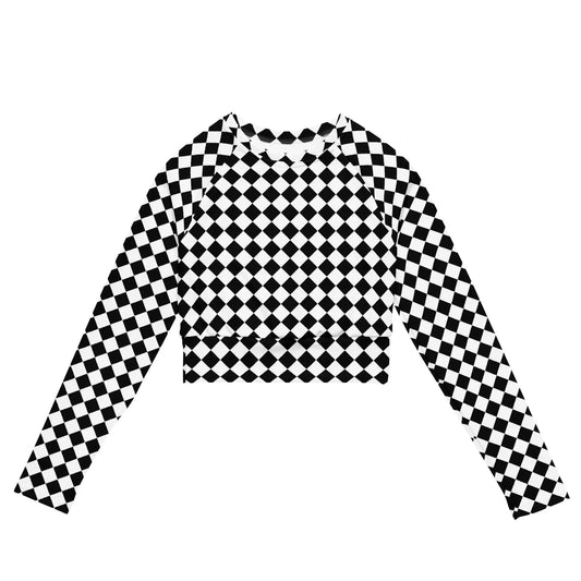 Recycled long-sleeve crop top-LifessentialsLLC.com