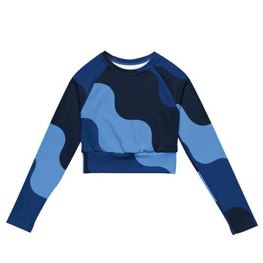 Recycled long-sleeve crop top-LifessentialsLLC.com
