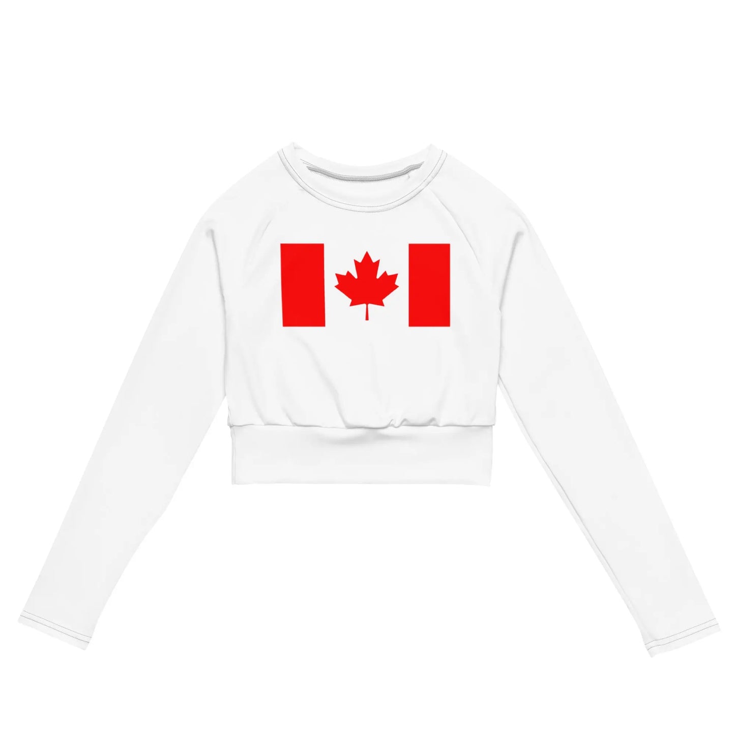 Recycled long-sleeve crop top-LifessentialsLLC.com