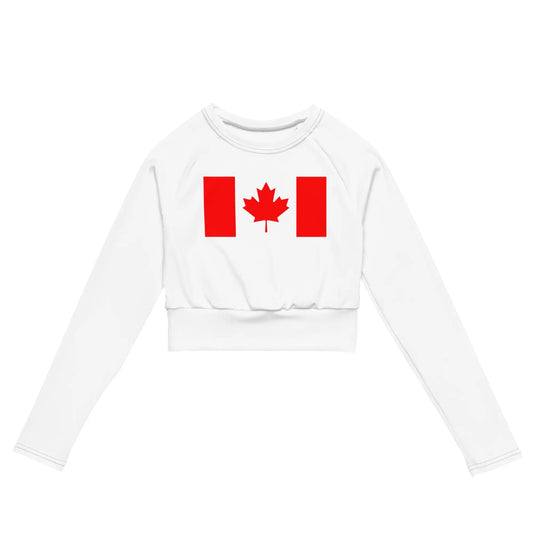 Recycled long-sleeve crop top-LifessentialsLLC.com