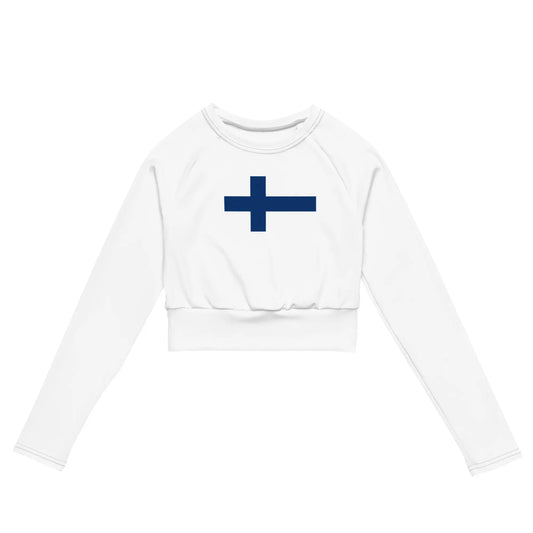 Recycled long-sleeve crop top-LifessentialsLLC.com