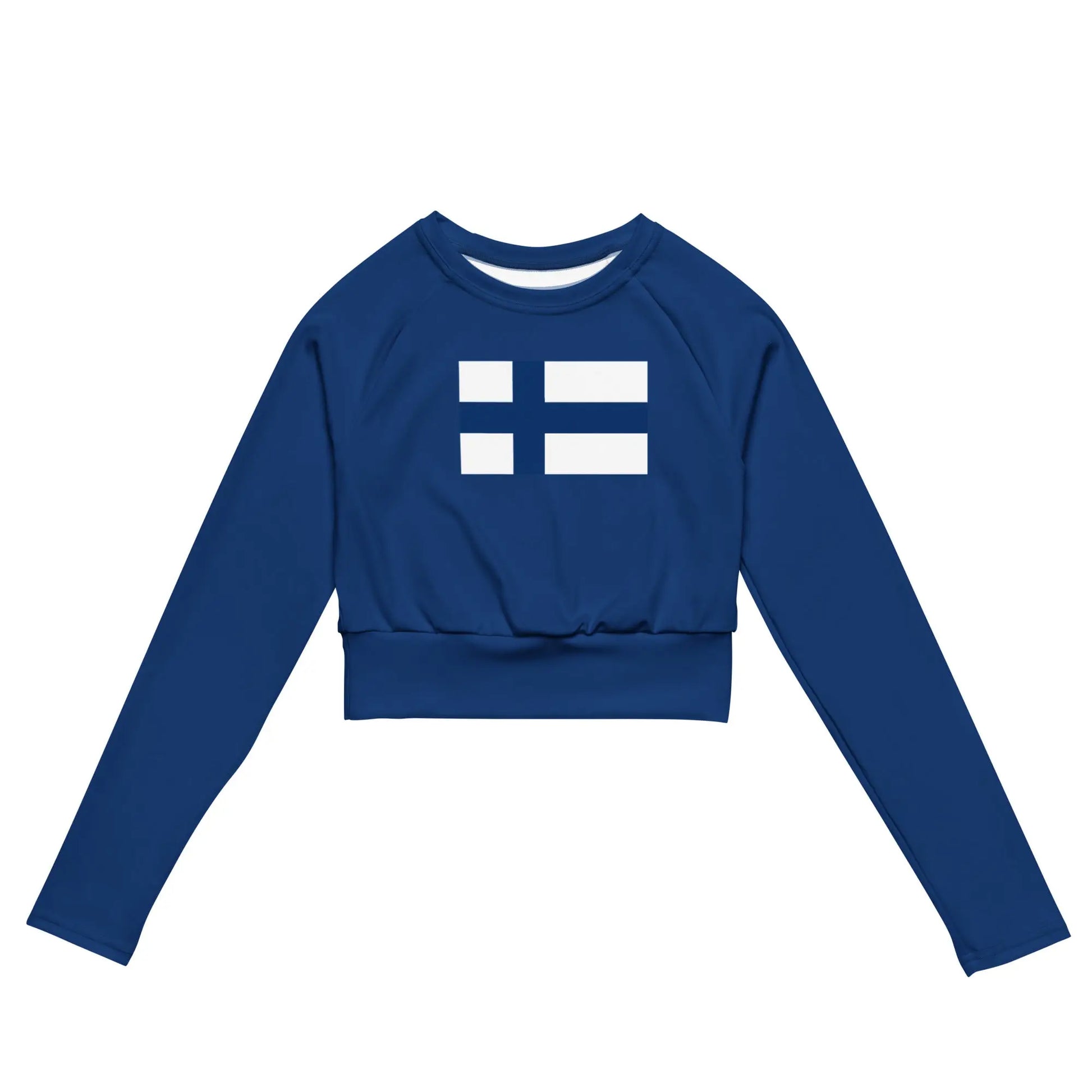 Recycled long-sleeve crop top-LifessentialsLLC.com