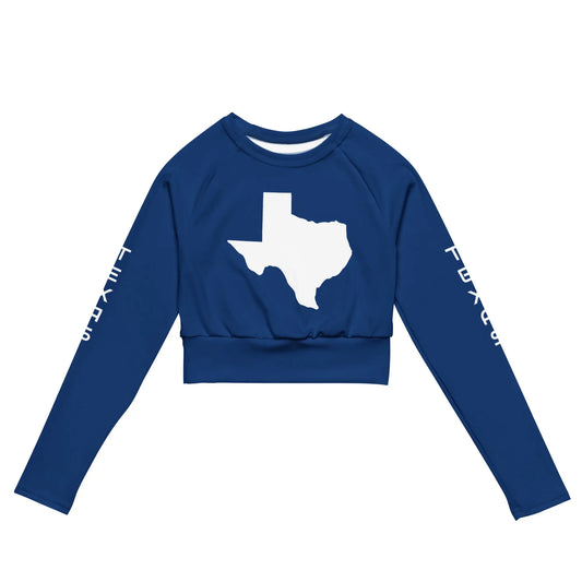 Recycled long-sleeve crop top-LifessentialsLLC.com