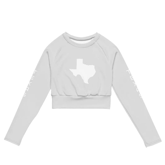 Recycled long-sleeve crop top-LifessentialsLLC.com