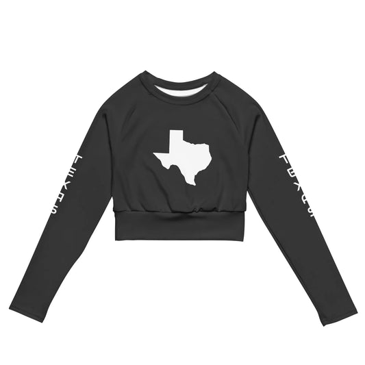 Recycled long-sleeve crop top-LifessentialsLLC.com