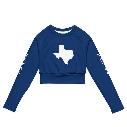 Recycled long-sleeve crop top-LifessentialsLLC.com
