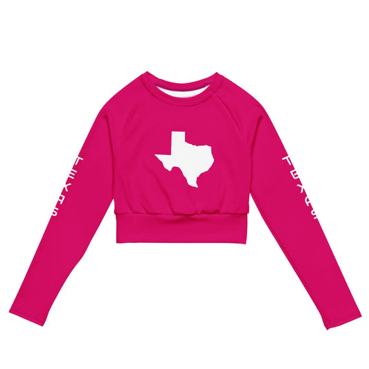 Recycled long-sleeve crop top-LifessentialsLLC.com