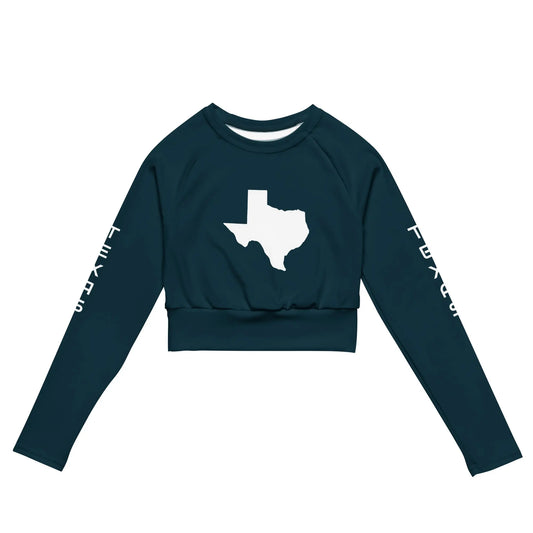 Recycled long-sleeve crop top-LifessentialsLLC.com