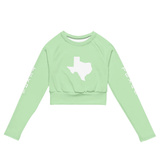 Recycled long-sleeve crop top-LifessentialsLLC.com