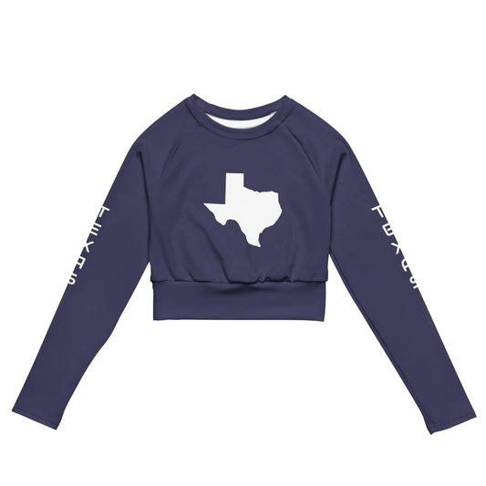 Recycled long-sleeve crop top-LifessentialsLLC.com