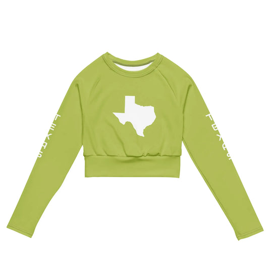 Recycled long-sleeve crop top-LifessentialsLLC.com