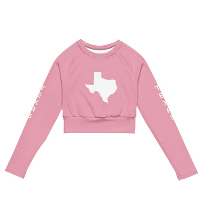 Recycled long-sleeve crop top-LifessentialsLLC.com