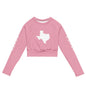 Recycled long-sleeve crop top-LifessentialsLLC.com
