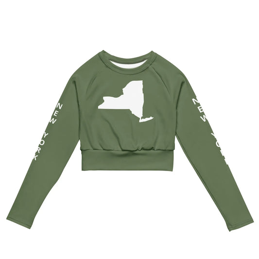 Recycled long-sleeve crop top-LifessentialsLLC.com