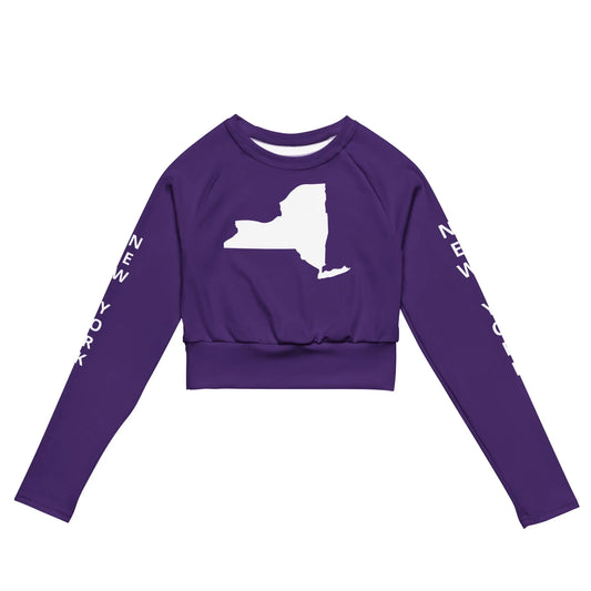 Recycled long-sleeve crop top-LifessentialsLLC.com