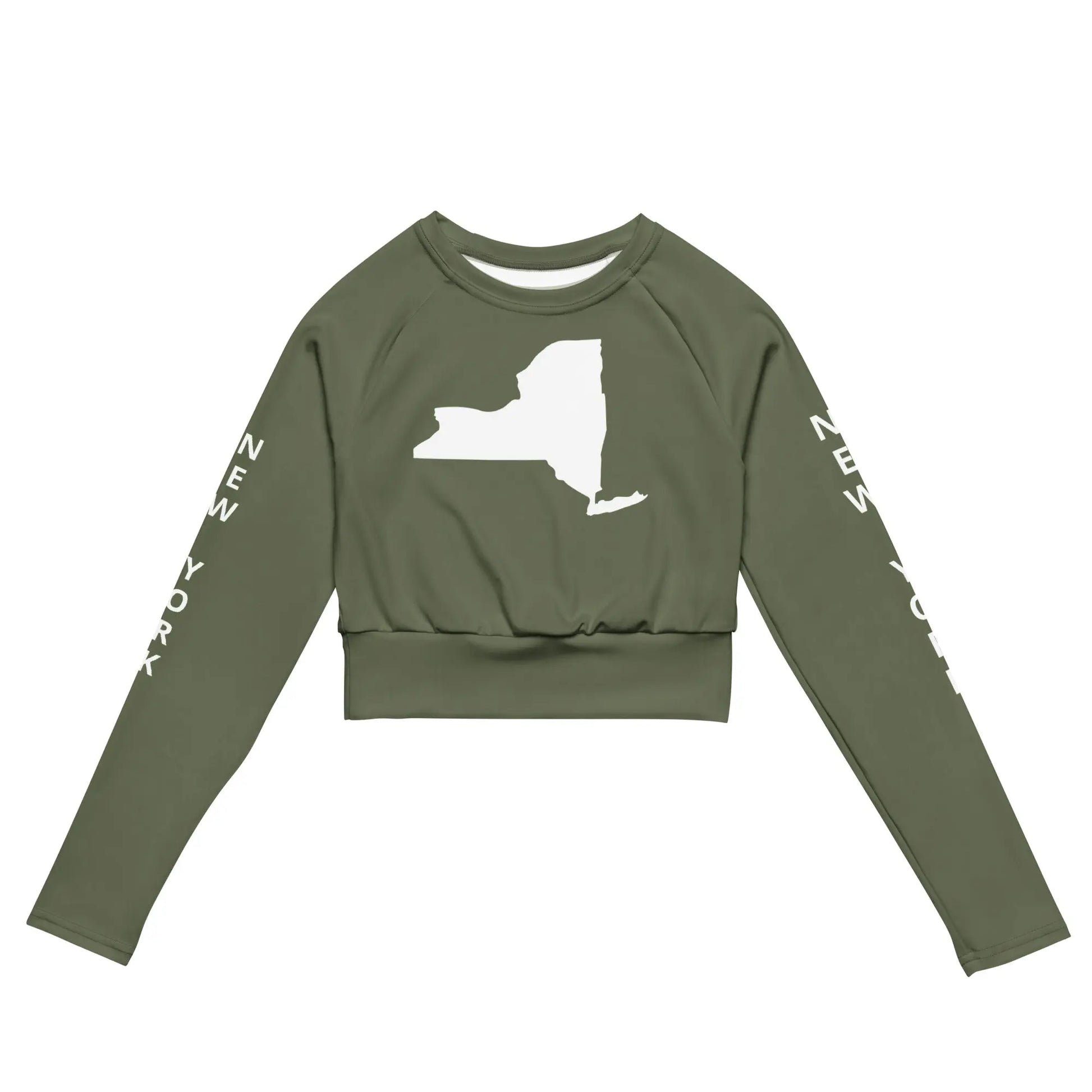 Recycled long-sleeve crop top-LifessentialsLLC.com