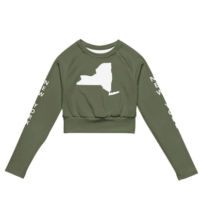 Recycled long-sleeve crop top-LifessentialsLLC.com