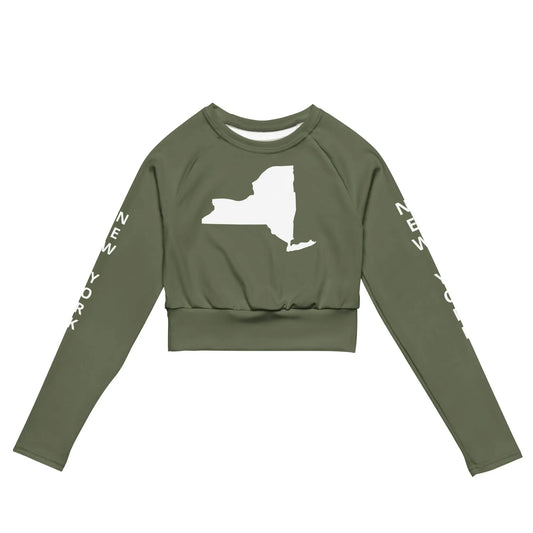 Recycled long-sleeve crop top-LifessentialsLLC.com