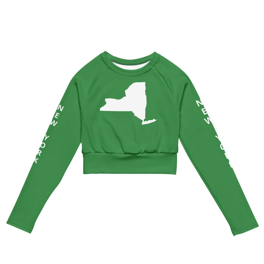 Recycled long-sleeve crop top-LifessentialsLLC.com